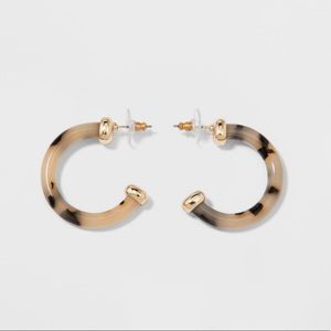 SUGARFIX by BaubleBar Tortoise Hoop Earrings